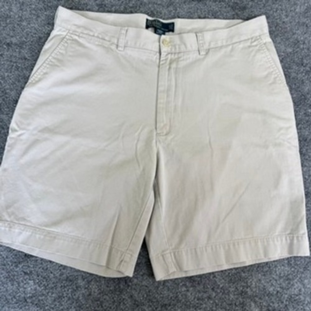 Polo Ralph Lauren Prospect Short 36 Chino Khaki 100% Cotton Classic Tan Men